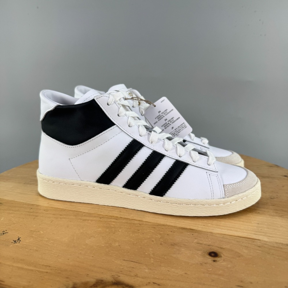 Mens 7.5 / Womens 8.5 - Adidas Jabbar High White Black Basketball Shoes NEW